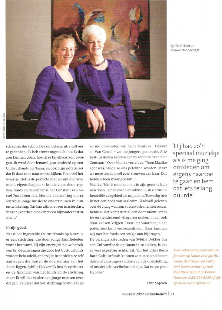 Interview in Cultuurbericht (pagina 2)